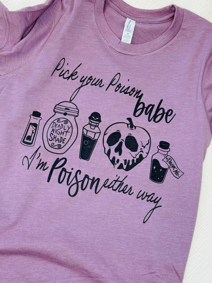 Pick Your Disney Poison Kids Theme Park T-Shirt