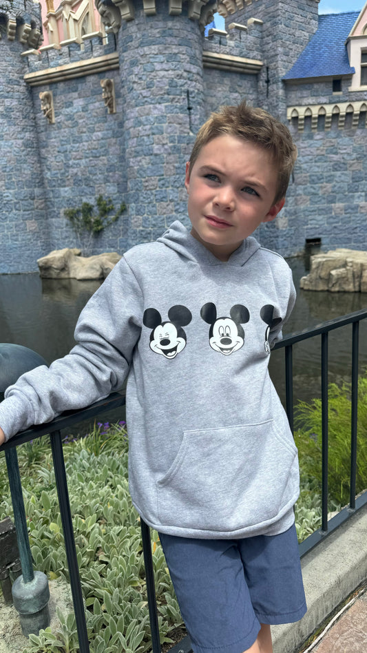 Mickey Mouse Expressions Kids Hoodie