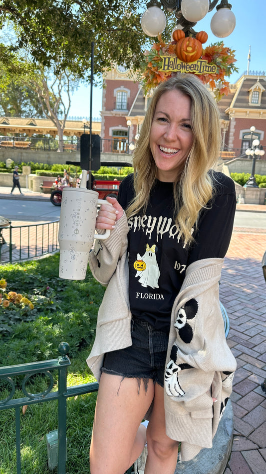 Mickey Ghost Tee – Disney World or Disneyland Halloween Shirt