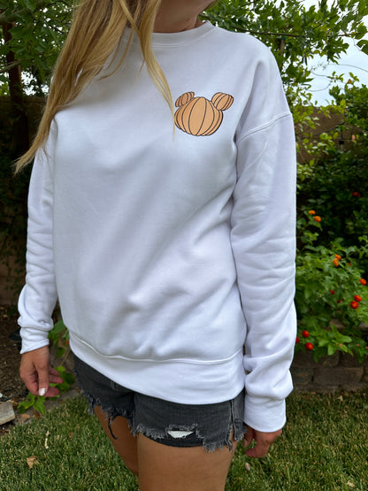 Trick or Treat Pastel Mickey Pumpkin Halloween Sweatshirt – Inspired Fall Vibes