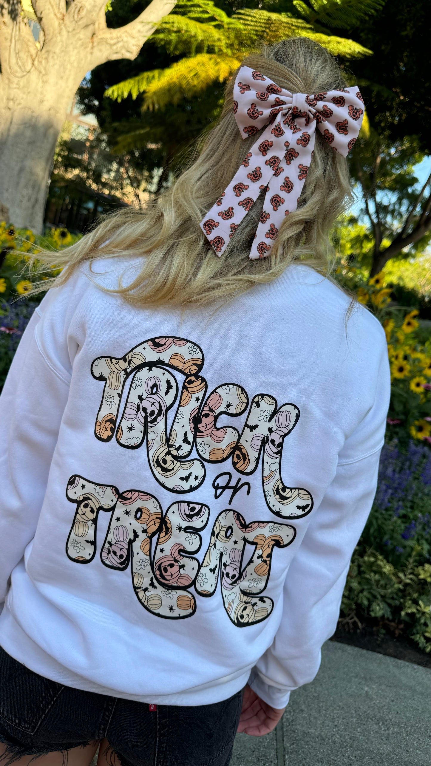 Trick or Treat Pastel Mickey Pumpkin Halloween Sweatshirt – Inspired Fall Vibes