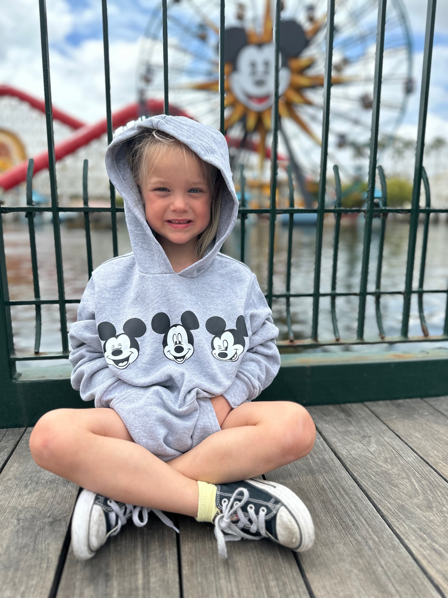Mickey Mouse Expressions Kids Hoodie