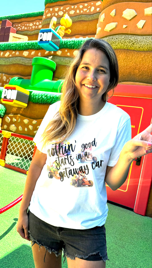 Mario Getaway Car T-Shirt - Race in Style!